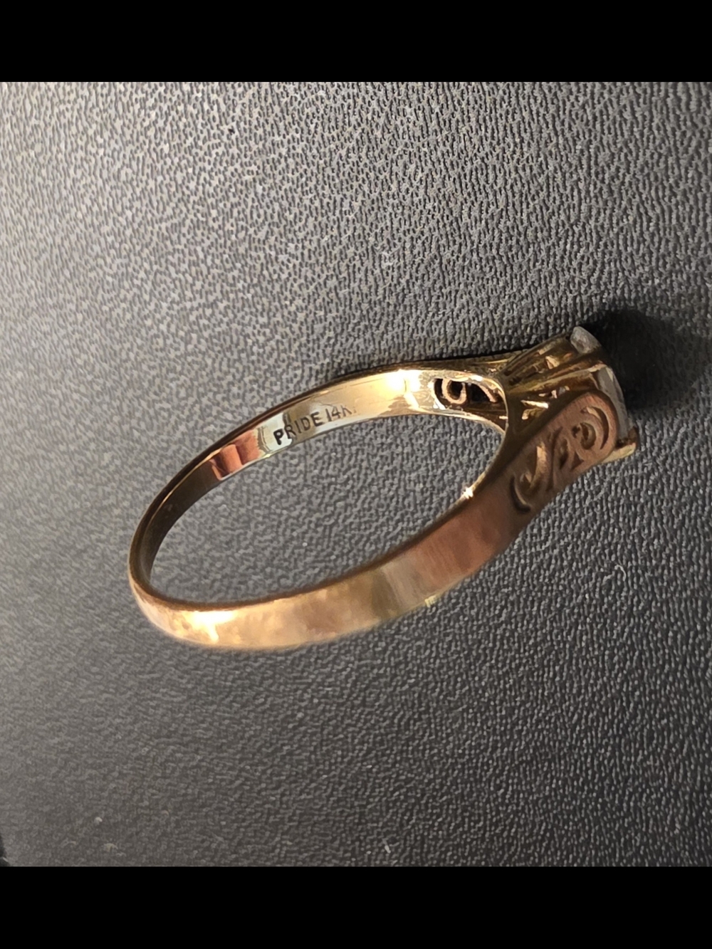 Women's 14K Gold CZ Filigree Ring - Unbranded - Picture 2 of 11